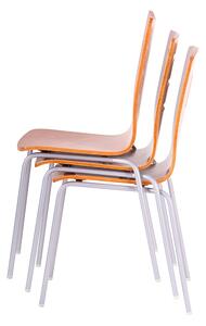 Židle NELA (buk) - kostra chrom