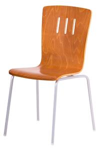 Židle DORA (třešeň) - šedá kostra
