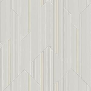 Luxusní šedo-béžová geometrická vliesová tapeta na zeď, Z34923, Elie Saab 2