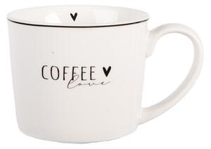 Keramický hrnek se srdíčkem Coffee Love z kolekce Happy and Smile – 12x8x7 cm / 275 ml