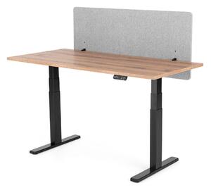 Liftor Silent, akustický paraván na stůl 135 x 60 cm, světle šedý
