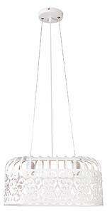 Rabalux 2162 ALESSANDRA - Závěsný kovový lustr v bílé barvě 2 x E27, šířka 46cm (Lustr do obýváku nebo ložnice)