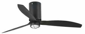 FARO MINI TUBE FAN M LED, černá, stropní ventilátor s DC motorem
