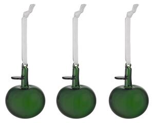 Skleněné ozdoby jablíčka OTC iittala zelená 3 ks *