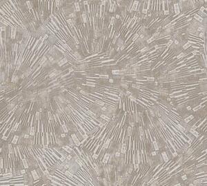 A.S. Création | Vliesová tapeta na zeď Titanium 3 38203-3 | 0,53 x 10,05 m | zlatá, béžová, šedá