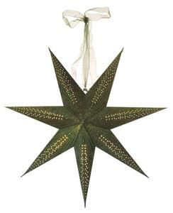 EMOS Vánoční hvězda papírová závěsná, zelená, 60 cm, vnitřní DCAZ10