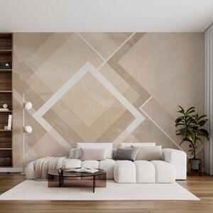 Fototapety Geometrie v béžových tónech, Fototapety moderní, w02062v1 : uwalls.cz