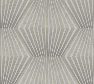 Vliesová tapeta na zeď Titanium 3 38204-3 | 0,53 x 10,05 m | béžová, šedá | A.S. Création