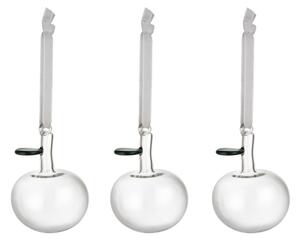 Skleněné ozdoby jablíčka OTC iittala čirá 3 ks