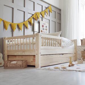 Dětská postel Basic se šuplíkem Velikost spací plochy: 120x60, Barva: přírodní dřevo