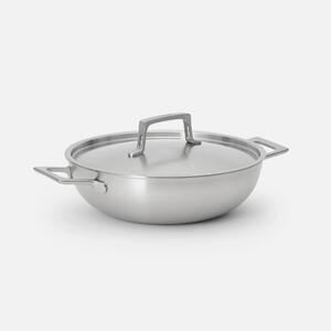 Fabini Kónická tegame pánev Lucca 4.0 Pro, ø 28 cm (3,5 l) - Nerezová beznýtová pánev z vícevrstvé nerezové oceli s poklicí