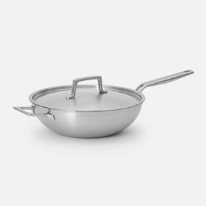 Fabini Wok pánev Lucca 4.0 Pro, ø 30 cm - Nerezová beznýtová pánev z vícevrstvé nerezové oceli s poklicí