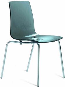 Židle Lollipop (antracit-transparentní černá, polykarbonát), polykarbon