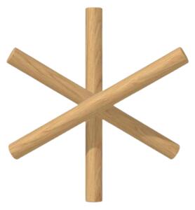 Nástěnný věšák LOGS TON dub – olejovaný – B39