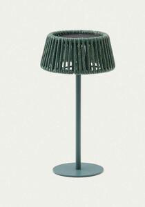 ALDET zahradní solární stolní lampa tyrkysová