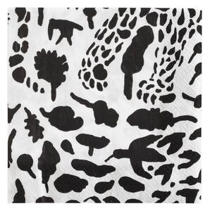Papírové ubrousky Cheetah OTC 33x33 cm černo-bílé *
