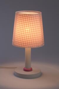 Dalber 80221S VICHY - Dětská stolní lampička pro holčičky + Dárek LED žárovka (Stolní růžová lampička pro děti )