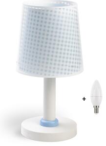 Dalber 80221T VICHY - Dětská stolní lampička pro kluky + Dárek LED žárovka (Stolní modrá lampička pro děti )
