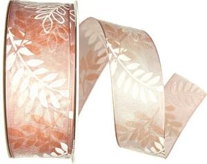 Stuha organzová GARDEN MAGIC PINK transparentní A 40mm x 20m (9,-Kč/m)