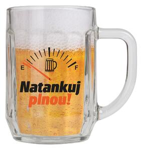 Bohemia Gifts Dárkový půllitr - Natankuj, 500 ml