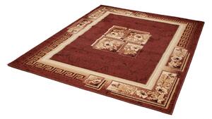 Chemex Moderní koberec Atlas - geometrické tvary 1 - hnědý Rozměr koberce: 70x200 cm