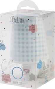 Dalber 80225T VICHY - Dětská noční lampička do zásuvky (Lampička do zásuvky pro kluky v modré barvě)