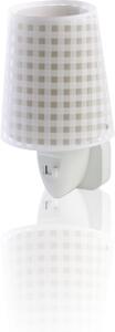 Dalber 80225B VICHY - Dětská noční lampička do zásuvky (Lampička do zásuvky pro děti v šedé barvě)