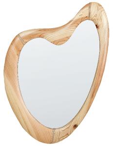 Zrcadlo NEURE 90 cm 77 cm Borovicové dřevo Přírodní