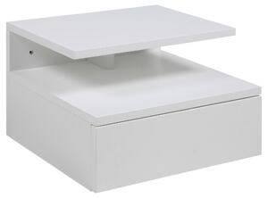 NOČNÍ STOLEK, bílá, 35/22,5/32 cm - Online Only noční stolky, Online Only