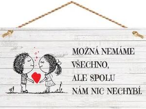 Bohemia Gifts Dekorační obrázek na zavěšení - Spolu