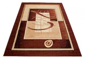Chemex Moderní koberec Atlas - obrazce 1 - hnědý Rozměr koberce: 80x150 cm