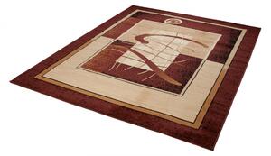 Chemex Moderní koberec Atlas - obrazce 1 - hnědý Rozměr koberce: 60x100 cm
