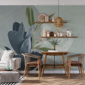 Fototapety Elegantní zeleň na tlumeném pozadí, Fototapety příroda, Fototapety palmové listy, u71334v2 : uwalls.cz