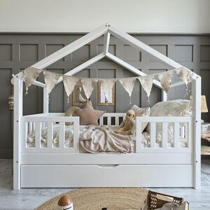 Domečková postel HouseBed Plus 200x140 cm - bílá