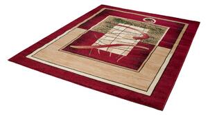 Chemex Moderní koberec Atlas - obrazce 1 - červený Rozměr koberce: 80x150 cm