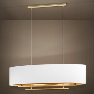 Eglo 390182 - Lustr na lanku PINETARA 4xE27/40W/230V bílá/zlatá