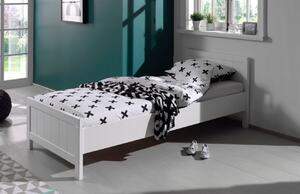 Bílá lakovaná postel Vipack Erik 90 x 200 cm