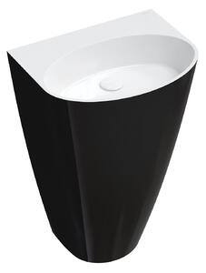 OMNIRES - Volně stojící umyvadlo Siena - M+ - 55 x 43 cm - bílá/černá