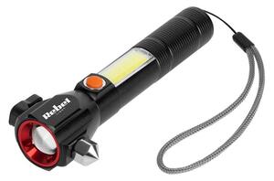 LED svítidlo multifunkční (zoom, kladivo na sklo, nůž) Rebel