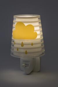 Dalber 92191 LIGHT FEELING - Dětská noční lampička do zásuvky (Lampička do zásuvky v šedé barvě s mráčkem)