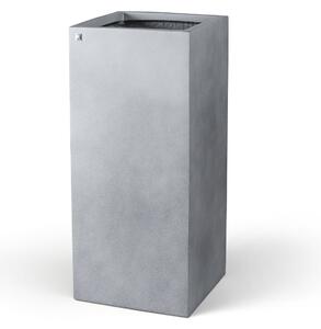 Květináč - Sloup, Division Lite Pedestal, dxšxv 35/35 x 35/35 x 80/100 cm, betonově šedá, antracitová Barva:: šedá, Rozměry:: 35x35x80