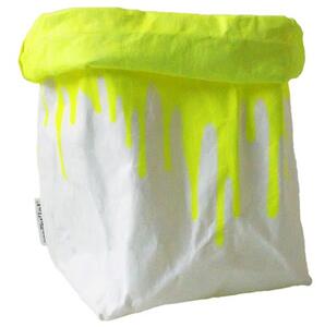 Essential Papírový sáček fosforově žlutý Essent´ial velikosti sáčků FLUO & COLOR: XL 21x14x30cm