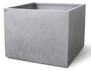 Květináč Division Lite CUBE BIG, dxšxv 80/100 x 80/100 x 60/80 cm, betonově šedá, antracitová Barva:: šedá, Rozměry:: 80x80x60cm