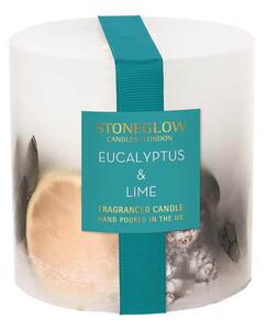 Vonná svíčka Eukalyptus a limetka 470g - Stoneglow Candles