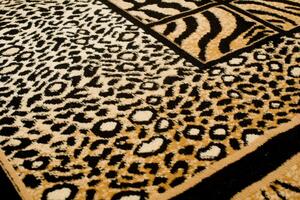 Chemex Moderní koberec Atlas - tygrovaný 1 - černý Rozměr koberce: 60x100 cm