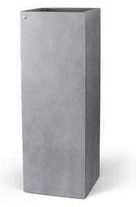 Květináč - Sloup, Division Lite Pedestal, dxšxv 35/35 x 35/35 x 80/100 cm, betonově šedá, antracitová Barva:: šedá, Rozměry:: 35x35x100