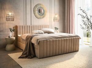AMERICKÁ POSTEL, 160/200 cm, béžová Boxxx - Postele s úložným prostorem, Online Only