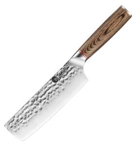 Nakiri nůž z nerezové oceli SaKuRo Pakka-B 17,8 cm