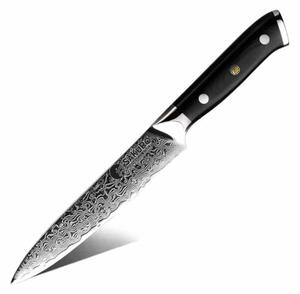 Víceúčelový nůž z damaškové oceli SaKuRo G10 12,7 cm