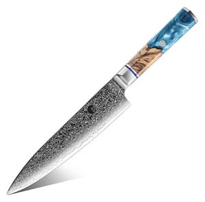 Šéfkuchařský nůž z damaškové oceli SaKuRo Blue 19,8 cm